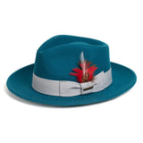 Ferrecci Crushable in Acid Blue Australian Wool Fedora
