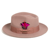 Ferrecci Crushable in Dusty Pink Australian Wool Fedora