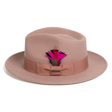 Ferrecci Crushable in Dusty Pink Australian Wool Fedora