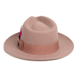 Ferrecci Crushable in Dusty Pink Australian Wool Fedora