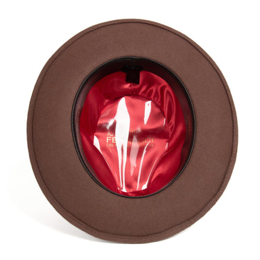 Ferrecci Crushable in Brown Australian Wool Fedora