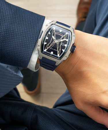 Paul Rich US Astro Day Date Lunar Silver Watch