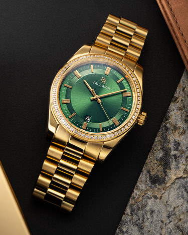 Paul Rich US Legacy Gold Green Luxury Watch
