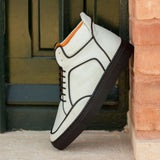 DapperFam Dante in Black / White High Top Multi
