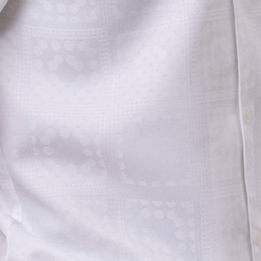 Montique Jet Set Classic in White Men’s Tonal Check Walking Suit