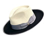 Bellissimo Exclusive Panama and Felt Two Tone Fox in Jet Black