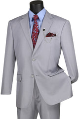 Vinci Light Gray Regular Fit 2 Piece Suit - F-2C900