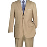 Vinci Beige Regular Fit 2 Piece Suit - 2LK-1