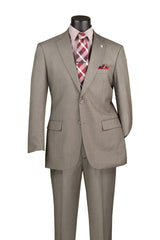 Vinci 2 Piece Regular Fit Suit in Gray - 2LK-1