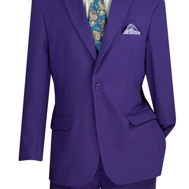Vinci Purple Regular Fit 2 Piece Suit - 2PP