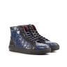 DapperFam Cadenza in Navy Painted Croco