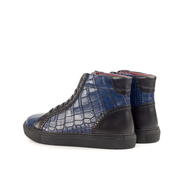 DapperFam Cadenza in Navy Painted Croco