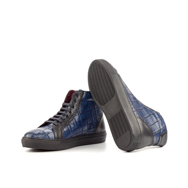 DapperFam Cadenza in Navy Painted Croco