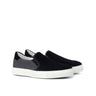 DapperFam Versado in Flannel Light Grey Flannel / Black Lux Suede