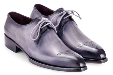 Paul Parkman Men's Goodyear Welted Derby Shoes in Grey