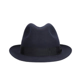 Borsalino Damiano Marengo in Blueberry Felt Fedora Made in Italy