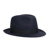 Borsalino Damiano Marengo in Blueberry Felt Fedora Made in Italy