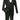 Vinci Black Regular Fit 2 Piece Tuxedo - 4TV-1