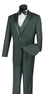Vinci 3 Piece Regular Fit Tuxedo in Gray - 4TV-2