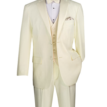 Vinci Ivory Regular Fit 2 Piece Tuxedo - 4TV-1