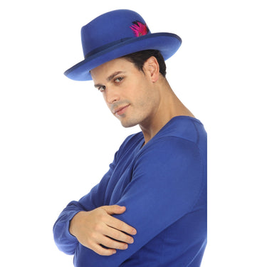Ferrecci Godfather in Royal Blue Australian Wool Felt Homburg