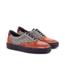 DapperFam Riccardo in Houndstooth / Burgundy Sartorial and Lux Suede