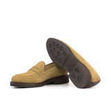 DapperFam Luciano in Dark Brown / Camel Painted Croco, Lux Suede and Painted Calf