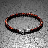 Spiritual Bead Bracelet, 4MM - Red Tiger’s Eye