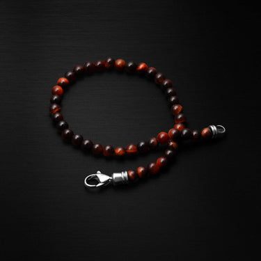 Spiritual Bead Bracelet, 4MM - Red Tiger’s Eye