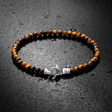 Spiritual Bead Bracelet, 4MM - Tiger’s Eye