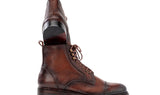 Paul Parkman Men's Floater Leather Boots in Brown