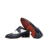 DapperFam Zephyr in Navy / White Box Calf