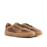 DapperFam Velari in Med Brown Painted Croco