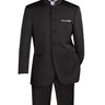 Vinci Black Regular Fit 2 Piece Suit - 5HT