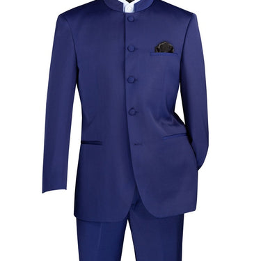 Vinci Navy Regular Fit 2 Piece Suit - 5HT