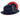 Montique Kingpin Red Bottom Wool Fedora in Navy Red