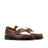 DapperFam Luciano in Med Brown / Porcelain Painted Calf
