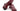 Paul Parkman Men's Cap Toe Monkstrap Shoes in Burgundy