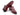 Paul Parkman Men's Cap Toe Monkstrap Shoes in Burgundy