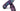 Paul Parkman Men's Split Toe Loafer Shoes in Purple in #color_