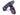 Paul Parkman Men's Split Toe Loafer Shoes in Purple in #color_