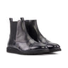 DapperFam Vesuvio in Black / Grey Painted Calf and Patina