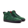 DapperFam Dante in Black / Forest Calf Leather and Kid Suede