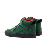 DapperFam Dante in Black / Forest Calf Leather and Kid Suede