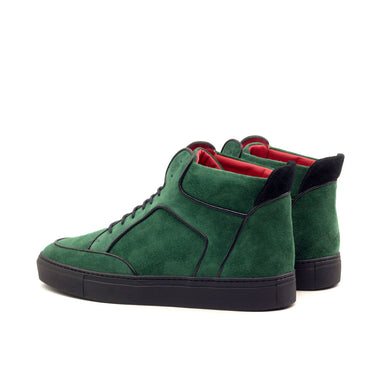 DapperFam Dante in Black / Forest Calf Leather and Kid Suede