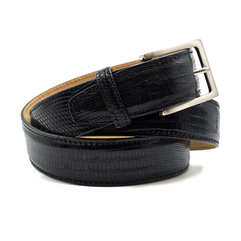 Teju Lizard Belt in Black – DAPPERFAM