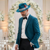 Ferrecci Crushable in Acid Blue Australian Wool Fedora