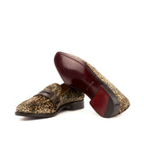 DapperFam Luciano in Leopard / Dark Brown Sartorial and Box Calf