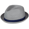 Bailey Mannes Crushable Trilby in Cement Multi #color_ Cement Multi