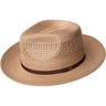 Bailey Gratz Crushable Fedora in Tan #color_ Tan